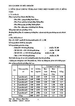 Bài tập Xử lý chất thải rắn (Phần 3)