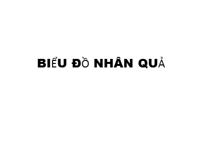 Bài giảng Biểu đồ nhân quả
