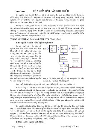 Bài giảng Điện tử công suất ứng dụng - Chương 6: Bộ nguồn bán dẫn một chiều