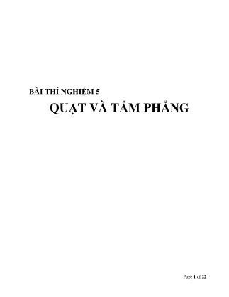 Bài thí nghiệm Cơ sở tự động - Bài thí nghiệm 5