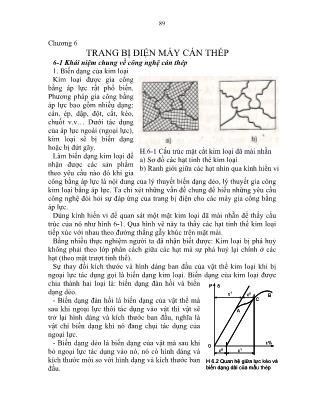 Giáo trình Điện công nghiệp - Chương 6: Trang bị điện máy cán thép - Nguyễn Bê