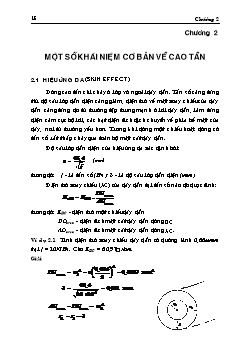 Giáo trình Mạch điện tử thông tin - Chương 2: Một số khái niệm cơ bản về cao tần