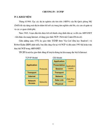 Bài giảng Mạng máy tính - Chương 4: TCPIP