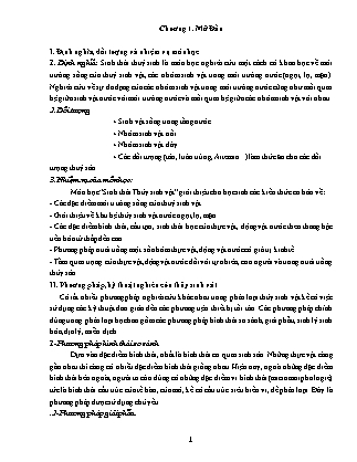 Bài giảng Thực vật nước