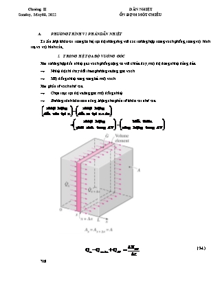 Bài giảng Truyền nhiệt - Chương 2: Dẫn nhiệt ổn định một chiều - Võ Kiến Quốc
