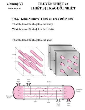 Bài giảng Truyền nhiệt - Chương 6: Truyền nhiệt và thiết bị trao đổi nhiệt - Võ Kiến Quốc