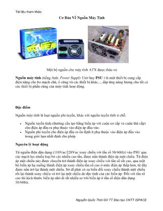 Cơ bản về nguồn máy tính