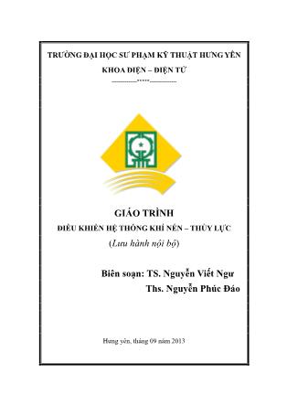 Giáo trình Điều khiển hệ thống khí nén - thủy lực