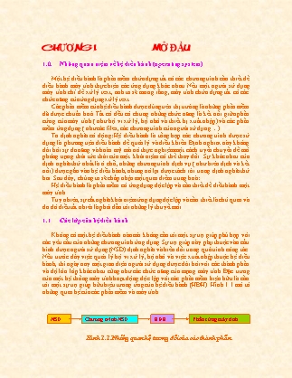 Giáo trình Hệ điều hành - Chương 1: Mở đầu