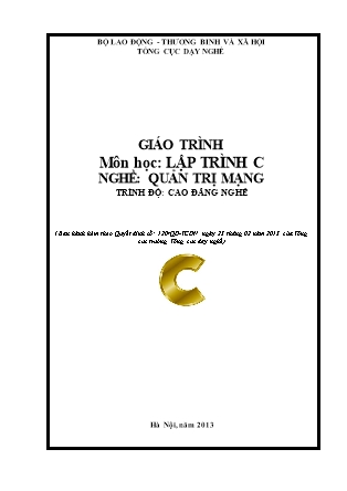 Giáo trình Lập trình C - Trần Thị Hà Khuê