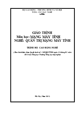 Giáo trình Mạng máy tính
