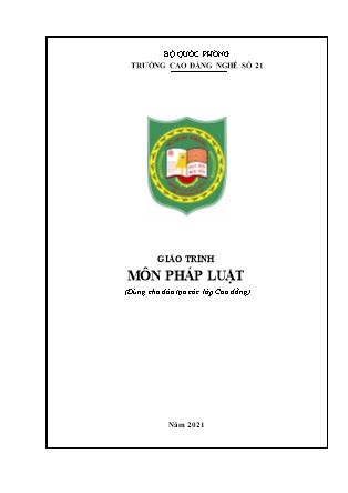 Giáo trình môn Pháp luật