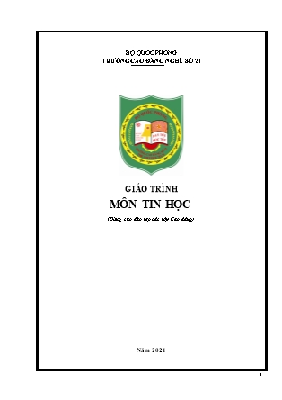 Giáo trình môn Tin học