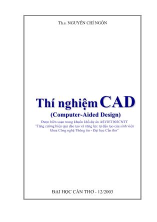 Giáo trình Thí nghiệm CAD (Computer-Aided Design) - Nguyễn Chí Ngôn
