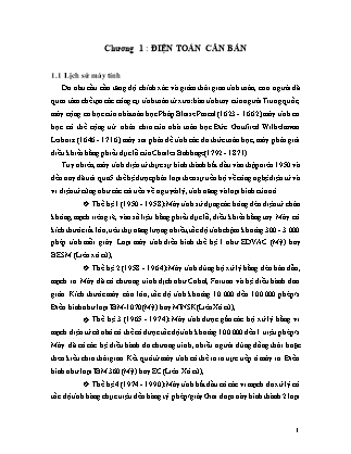 Giáo trình Tin học đại cương