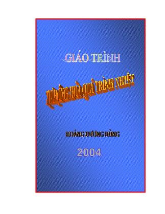 Giáo trình Tự động hóa quá trình nhiệt - Hoàng Dương Hùng