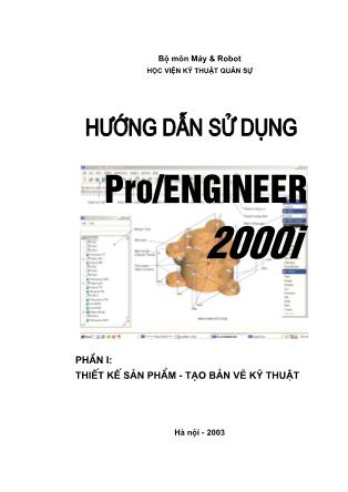 Hướng dẫn sử dụng Pro-Engineer 2000i