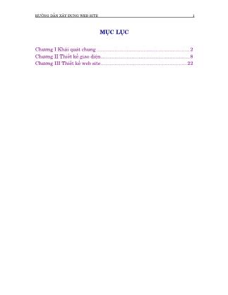 Hướng dẫn xây dựng Website