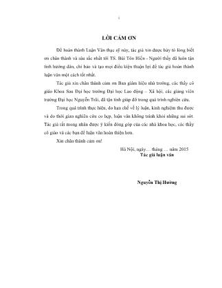 Luận văn Phát triển đội ngũ giảng viên của Trường Đại học Nguyễn Trãi