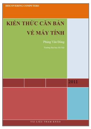 Bài giảng Kiến thức căn bản về máy tính - Phùng Văn Đông