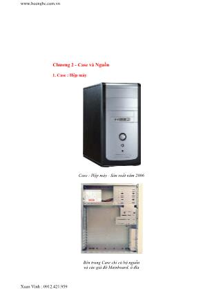Bài giảng Lắp ráp cài đặt máy tính - Chương 2: Case và Nguồn