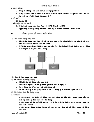 Bài giảng Mạng máy tính 1