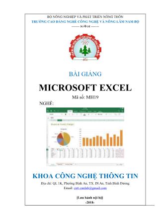 Bài giảng Microsoft Excel (Phần 1)