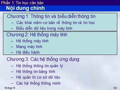 Bài giảng Tin học đại cương - Phần 1: Tin học căn bản - Chương 2: Hệ thống máy tính