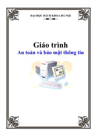 Giáo trình An toàn và bảo mật thông tin
