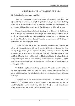 Giáo trình Bảo mật thông tin (Phần 2)