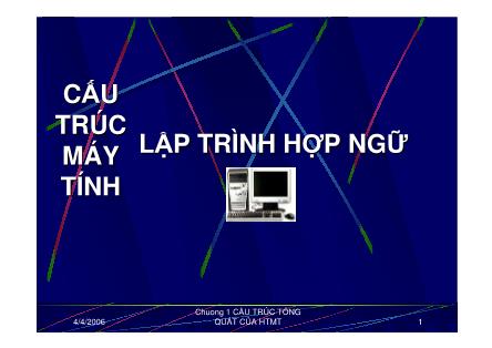 Giáo trình Cấu trúc máy tính và Lập trình hợp ngữ