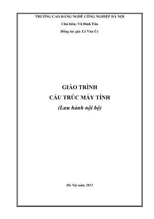 Giáo trình Cấu trúc máy tính - Vũ Đình Tân