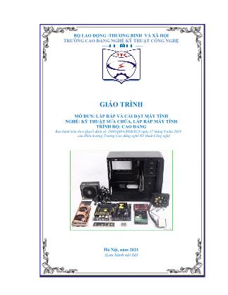 Giáo trình Lắp ráp và cài đặt máy tính - Phùng Quốc Cảnh
