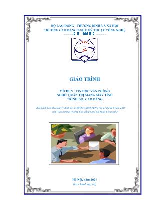 Giáo trình môn Tin học văn phòng - Phùng Sỹ Tiến