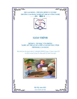 Giáo trình Tin học văn phòng - Phùng Sỹ Tiến