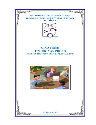 Giáo trình Tin học văn phòng (Trình độ: Trung cấp) - Phùng Sỹ Tiến