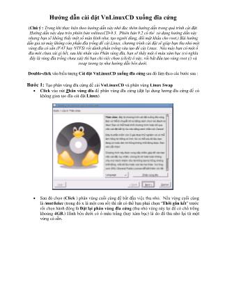 Hướng dẫn cài đặt VnLinuxCD xuống đĩa cứng