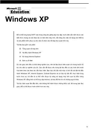 Hướng dẫn sử dụng Windows XP