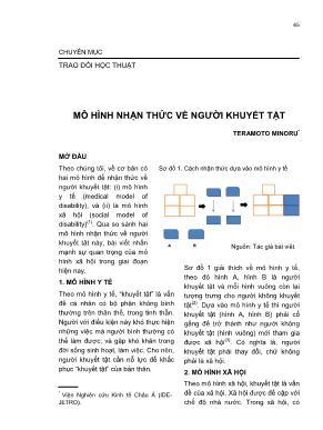 Mô hình nhận thức về người khuyết tật