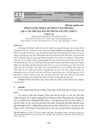 Phạm Công Thiện: Kẻ phản văn chương (qua tập truyện Bay đi những cơn mưa phùn)