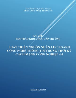 Phát triển nguồn nhân lực ngành công nghệ thông tin trong thời kỳ cách mạng công nghiệp 4.0