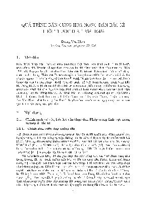 Qúa trình bần cùng hóa nông dân Bắc Kì thời thuộc địa (1858-1945)