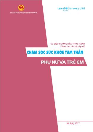 Tài liệu Chăm sóc sức khỏe tâm thần phụ nữ và trẻ em
