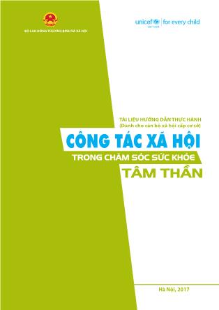 Tài liệu Công tác xã hội trong chăm sóc sức khỏe tâm thần