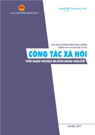 Tài liệu Công tác xã hội với nạn nhân buôn bán người