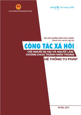 Tài liệu Công tác xã hội với người bị hại và người làm chứng chưa thành niên trong hệ thống tư pháp
