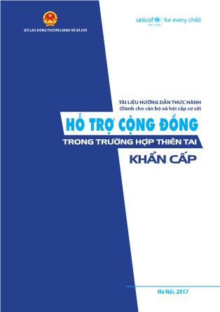 Tài liệu Hỗ trợ cộng đồng trong trường hợp thiên tai khẩn cấp