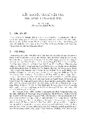Tiểu thuyết tâm lí Việt Nam giai đoạn từ 1930 đến 1945