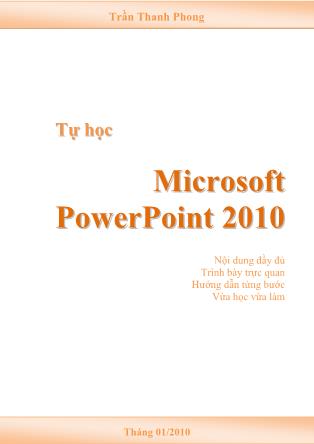 Tự học Microsoft PowerPoint 2010