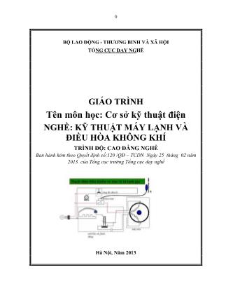 Giáo trình Cơ sở kỹ thuật điện - Nghề Kỹ thuật máy lạnh và điều hòa không khí
